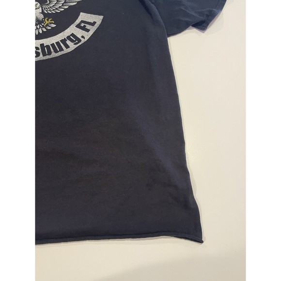 Vintage Biff Burger St Petersburg FL Graphic T-Shirt 2XL XXL Motorcycle - Picture 15 of 16